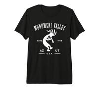 Diseño de Kokopelli Bailando en Monument Valley, Arizona, Utah, EE. UU. Camiseta Premium
