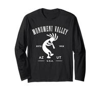 Diseño de Kokopelli Bailando en Monument Valley, Arizona, Utah, EE. UU. Manga Larga