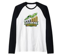 Diseño de la Independencia financiera de la máquina de Crecimiento de dividendos Camiseta Manga Raglan