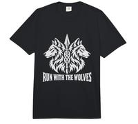 Diseño de Lanza de Lobo nórdico Run with The Wolves Comfort Colors Adult Heavyweight T-Shirt