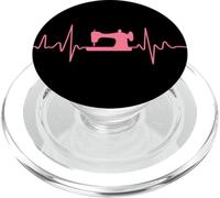 Diseño de latido del corazón de costura es mi PopSockets PopGrip para MagSafe