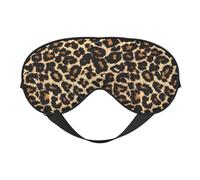 Diseño de leopardo, Cubreojos completos Antifaz bloqueador de luz Antifaz para dormir Antifaz suave con los ojos vendados Noche