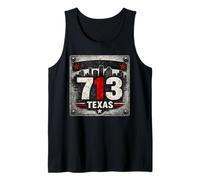 Diseño de Letrero de Calle de concreto de Texas 713 Camiseta sin Mangas