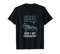 Diseño de letrero de neón Bar = My Therapist Camiseta