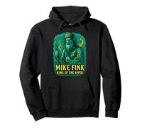 Diseño de Leyenda de Mike Fink King of The River American Frontier Sudadera con Capucha