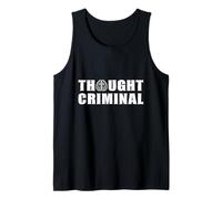 Diseño de Libertad Criminal de Pensamiento para libertarios anarquistas Camiseta sin Mangas