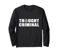 Diseño de Libertad Criminal de Pensamiento para libertarios anarquistas Manga Larga