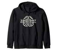 Diseño de Libertad Criminal de Pensamiento para libertarios anarquistas Sudadera con Capucha