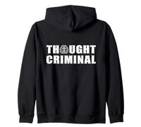 Diseño de Libertad Criminal de Pensamiento para libertarios anarquistas Sudadera con Capucha