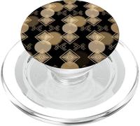Diseño de líneas Circulares Estilo Casino geométrico Art Deco PopSockets PopGrip para MagSafe