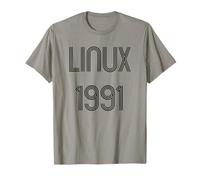 Diseño de Linux 1991 para fanáticos del Software Libre y de código Abierto Camiseta