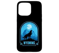 Diseño de Lobo aullador de Wyoming Carcasa para iPhone 15 Pro MAX