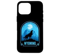 Diseño de Lobo aullador de Wyoming Carcasa para iPhone 16 Pro MAX