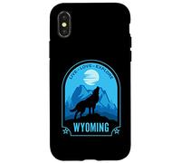 Diseño de Lobo aullador de Wyoming Carcasa para iPhone X/XS