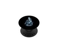 Diseño de Lobo del Bosque Aullando bajo Luna Llena PopSockets PopGrip Adhesivo