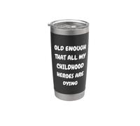 DISEÑO DE LOS VIEJOS SUFICIENTE. ANTIGUO QUE TODOS LOS HÉROES DE MI INFANCIA Vaso térmico de acero inoxidable de doble pared