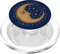 Diseño de Luna Bohemia | Elegancia Lunar Celestial PopSockets PopGrip para MagSafe