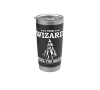 Diseño de mago: Feel the Magic - para los fanáticos de los juegos de rol Vaso térmico de acero inoxidable de doble pared