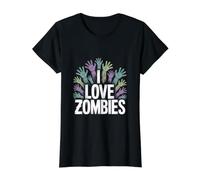 Diseño de Mano Espeluznante I Love Zombies Camiseta gráfica económica