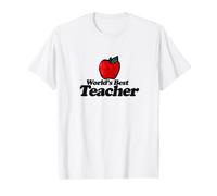 Diseño de Manzana roja del Mejor Maestro del Mundo Camiseta gráfica económica