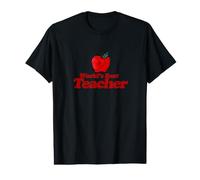 Diseño de Manzana roja del Mejor Maestro del Mundo Camiseta gráfica económica