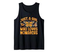 Diseño de Mariposa Just A Girl Who Loves Monarchs Camiseta sin Mangas