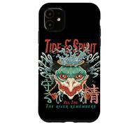 Diseño de máscara Tide & Spirit Yokai Ocean Carcasa para iPhone 11