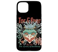 Diseño de máscara Tide & Spirit Yokai Ocean Carcasa para iPhone 15 Plus