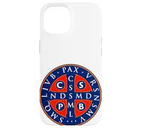 Diseño de Medalla de San Benito Carcasa para iPhone 15