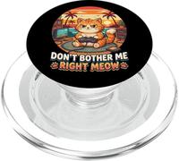 Diseño de Meme de Gato Don't Bother Me Right Meow Gamer PopSockets PopGrip para MagSafe