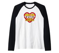 Diseño de memes enamorado de criptomonedas Camiseta Manga Raglan