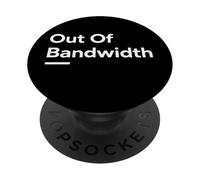 Diseño de mentalidad de Humor seco mínimo Fuera de Ancho de Banda PopSockets PopGrip Adhesivo