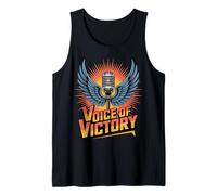 Diseño de micrófono Alado Voice of Victory Camiseta sin Mangas