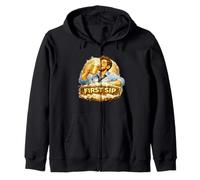 Diseño de Momento de Cerveza Dorada de Primer sorbo Sudadera con Capucha