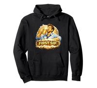 Diseño de Momento de Cerveza Dorada de Primer sorbo Sudadera con Capucha