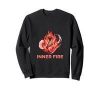 Diseño de motivación de Conciencia de Fuerza de Cinta de Fuego Interior Sudadera