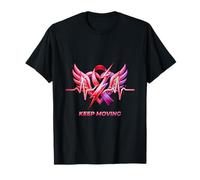 Diseño de motivación de energía de Cinta de Pulso de corazón en Movimiento Camiseta