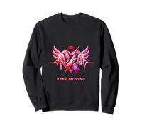 Diseño de motivación de energía de Cinta de Pulso de corazón en Movimiento Sudadera