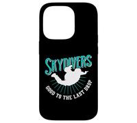 Diseño de motivación de paracaidismo de última gota para un paracaidista Carcasa para iPhone 14 Pro