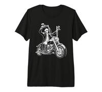 Diseño de Motocicleta del Presidente George Washington Camiseta Premium