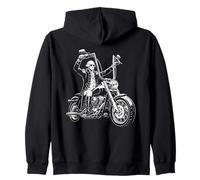 Diseño de Motocicleta del Presidente George Washington Sudadera con Capucha