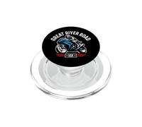 Diseño de Motocicleta Great River Road USA PopSockets PopGrip para MagSafe