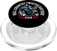 Diseño de Motocicleta Hill Country Twisted Sisters PopSockets PopGrip para MagSafe