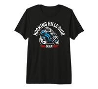 Diseño de Motocicleta Hocking Hills OH USA Camiseta Premium