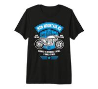 Diseño de Motocicleta Iron Mountain Road US-16A Dakota del Sur Camiseta Premium