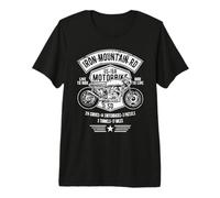 Diseño de Motocicleta Iron Mountain Road US-16A Dakota del Sur Camiseta Premium