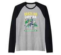 Diseño de Movimiento brasileño de Arte marcial Afro Capoeira Camiseta Manga Raglan