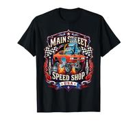 Diseño de Muscle Car Hotrod de Main Street Speed Shop USA Camiseta