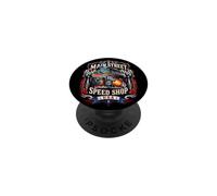 Diseño de Muscle Car Hotrod de Main Street Speed Shop USA PopSockets PopGrip Adhesivo