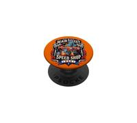 Diseño de Muscle Car Hotrod de Main Street Speed Shop USA PopSockets PopGrip Adhesivo